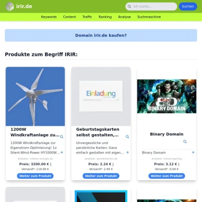 Screenshot irir.de