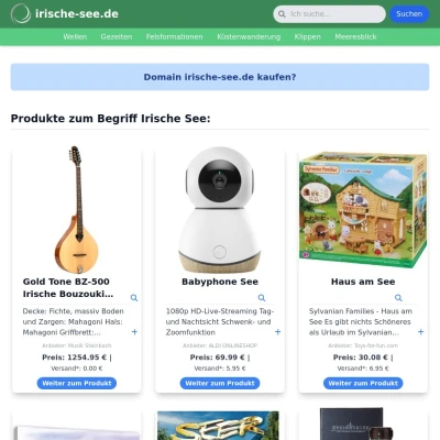 Screenshot irische-see.de