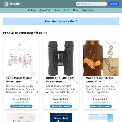 Screenshot irly.de