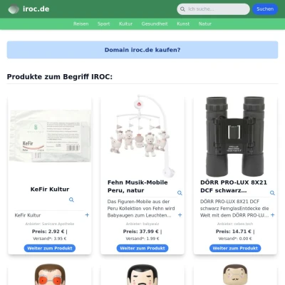 Screenshot iroc.de