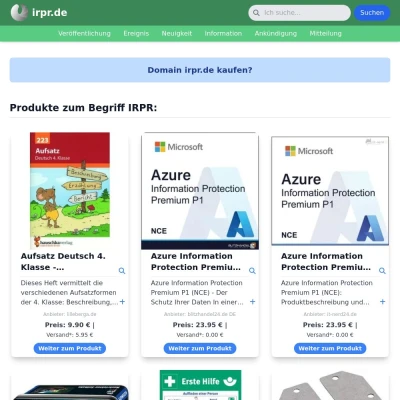 Screenshot irpr.de