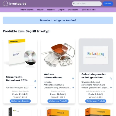 Screenshot irrertyp.de