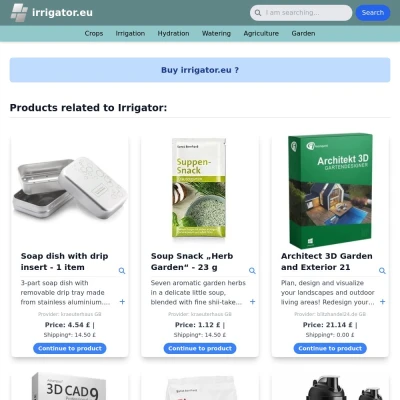 Screenshot irrigator.eu