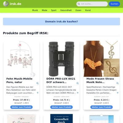 Screenshot irsk.de