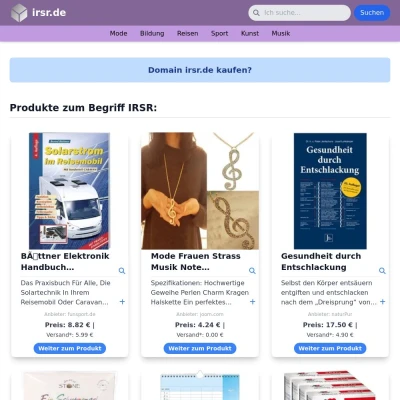 Screenshot irsr.de