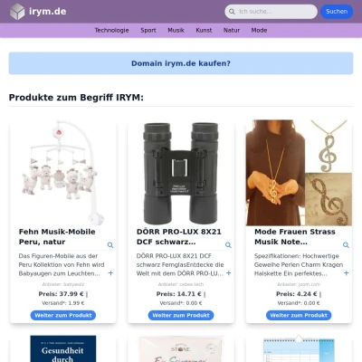 Screenshot irym.de