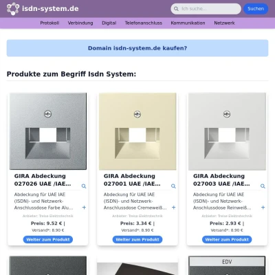 Screenshot isdn-system.de