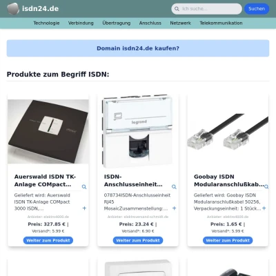 Screenshot isdn24.de