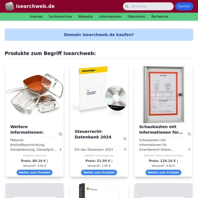 Screenshot isearchweb.de
