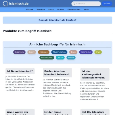 Screenshot islamisch.de