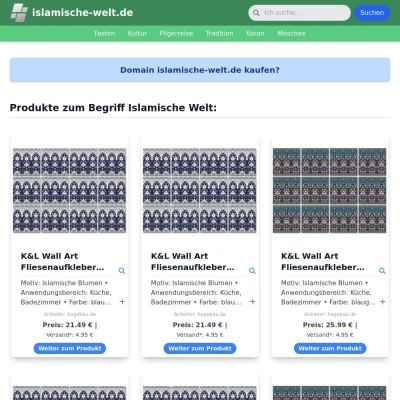 Screenshot islamische-welt.de