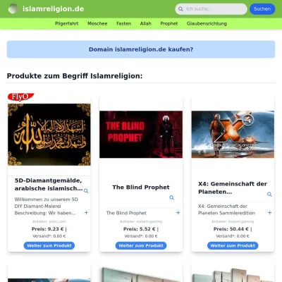 Screenshot islamreligion.de