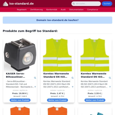 Screenshot iso-standard.de