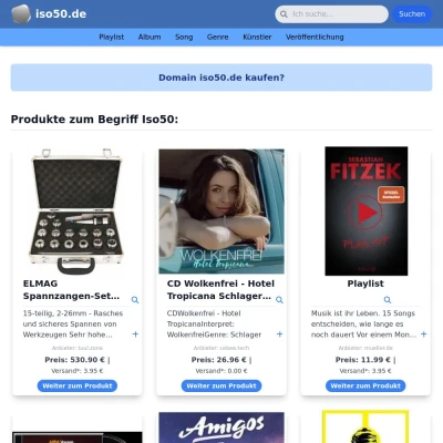 Screenshot iso50.de