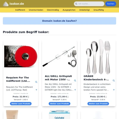 Screenshot isokor.de