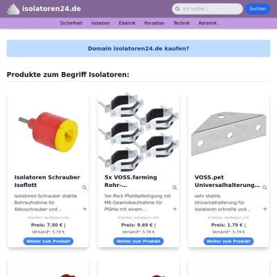 Screenshot isolatoren24.de