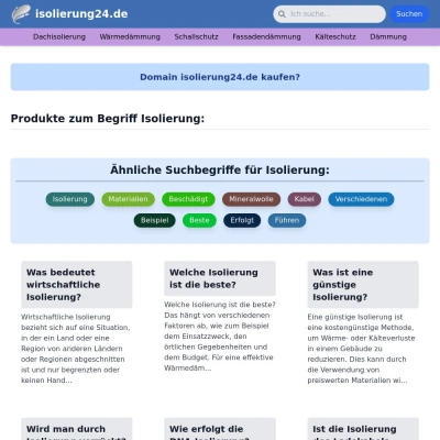 Screenshot isolierung24.de