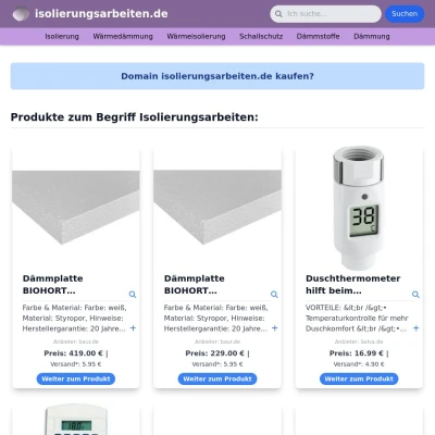 Screenshot isolierungsarbeiten.de