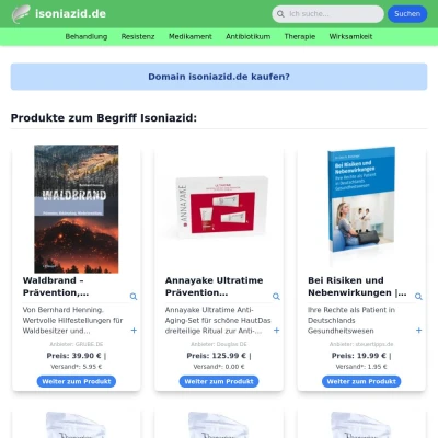 Screenshot isoniazid.de