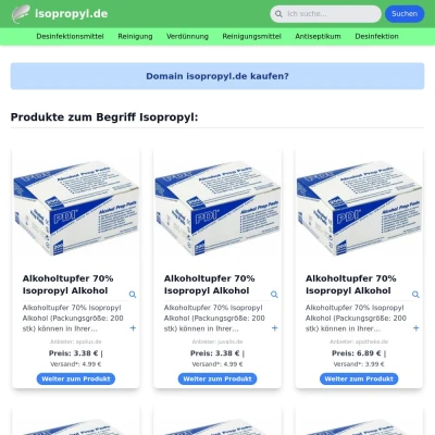 Screenshot isopropyl.de