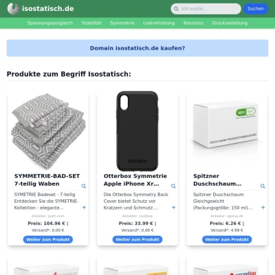 Screenshot isostatisch.de