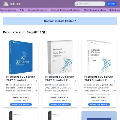 Screenshot isql.de