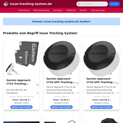 Screenshot issue-tracking-system.de