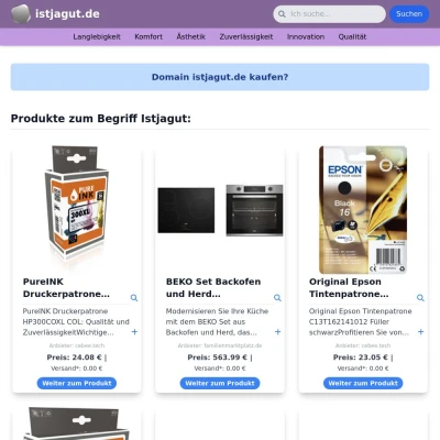 Screenshot istjagut.de