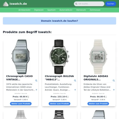 Screenshot iswatch.de