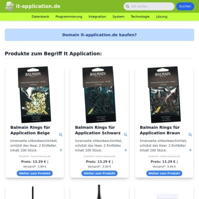 Screenshot it-application.de