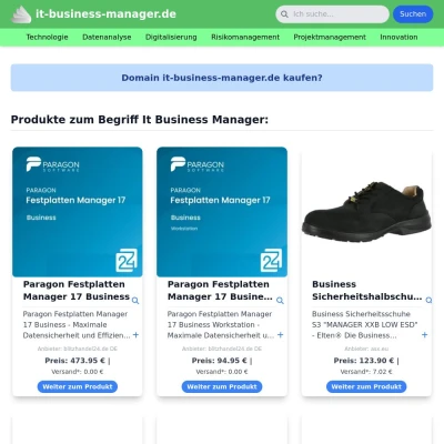 Screenshot it-business-manager.de