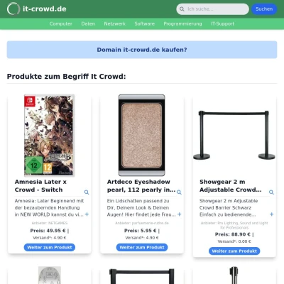 Screenshot it-crowd.de