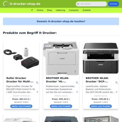 Screenshot it-drucker-shop.de