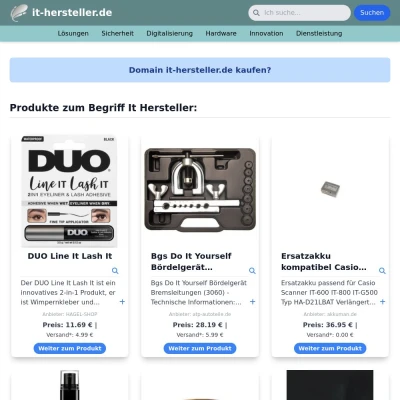 Screenshot it-hersteller.de