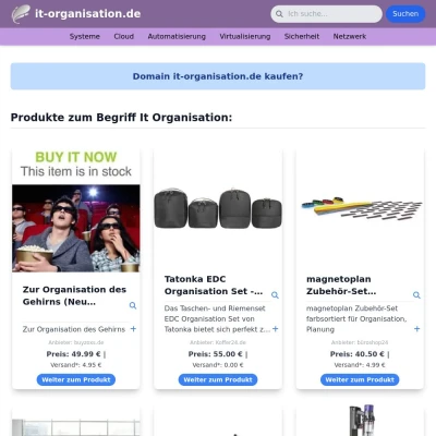 Screenshot it-organisation.de