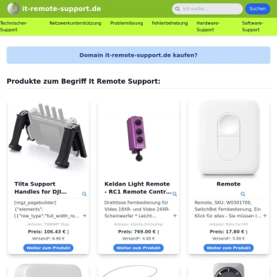 Screenshot it-remote-support.de