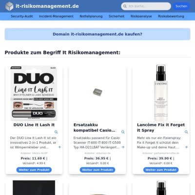 Screenshot it-risikomanagement.de