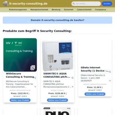 Screenshot it-security-consulting.de