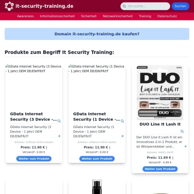 Screenshot it-security-training.de