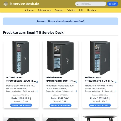 Screenshot it-service-desk.de