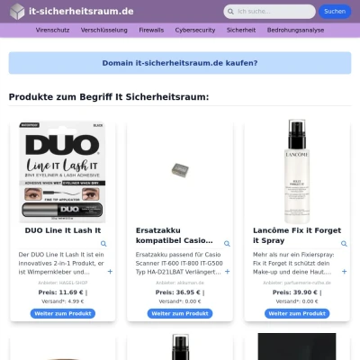 Screenshot it-sicherheitsraum.de