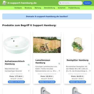 Screenshot it-support-hamburg.de