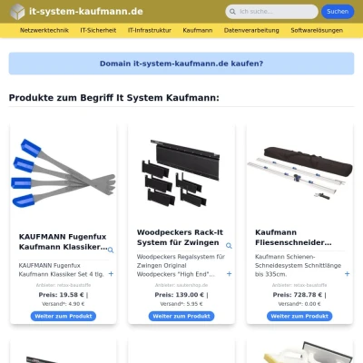 Screenshot it-system-kaufmann.de