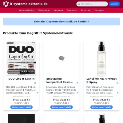 Screenshot it-systemelektronik.de