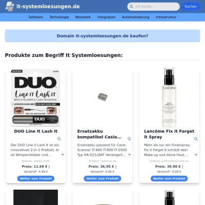 Screenshot it-systemloesungen.de