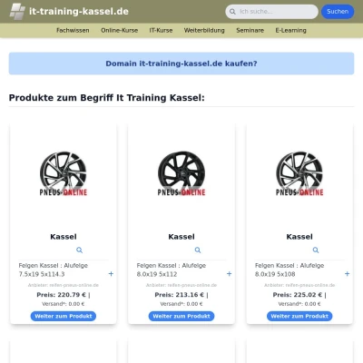 Screenshot it-training-kassel.de