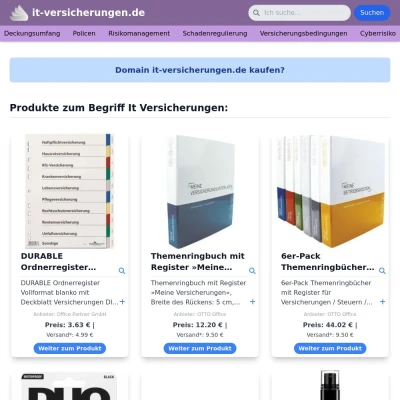 Screenshot it-versicherungen.de