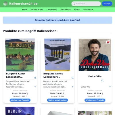 Screenshot italienreisen24.de