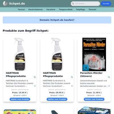 Screenshot itchpet.de
