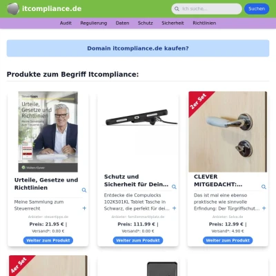 Screenshot itcompliance.de